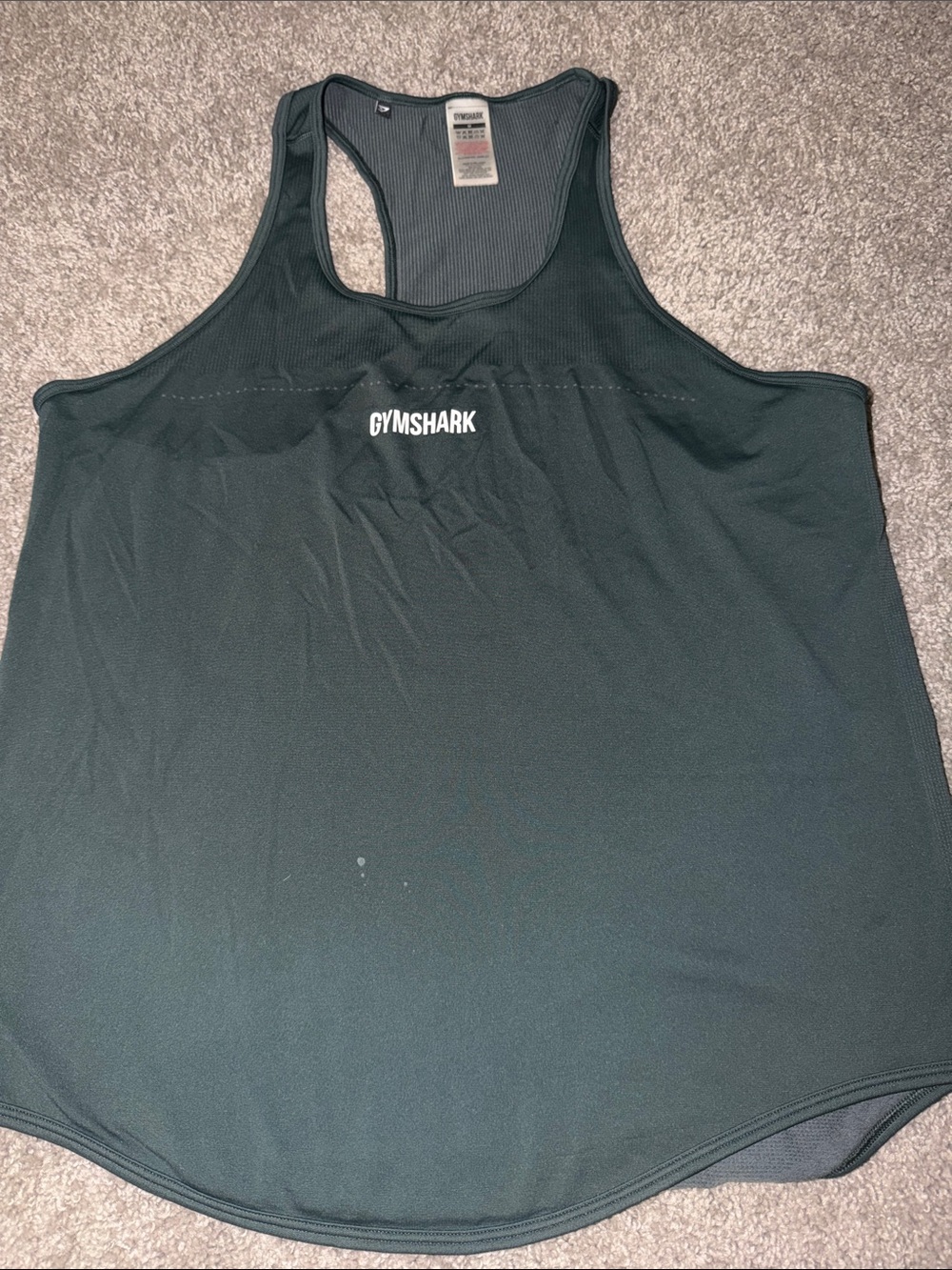 Gymshark Men's Dark Green Swim Tank Top